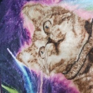 Space cat blanket